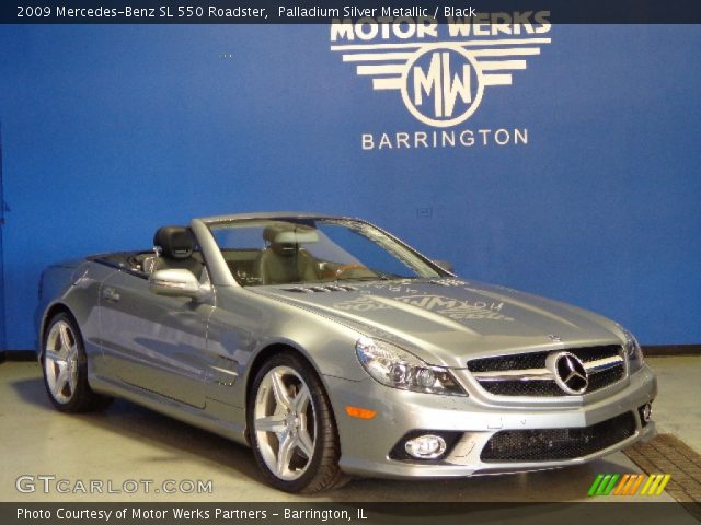2009 Mercedes-Benz SL 550 Roadster in Palladium Silver Metallic