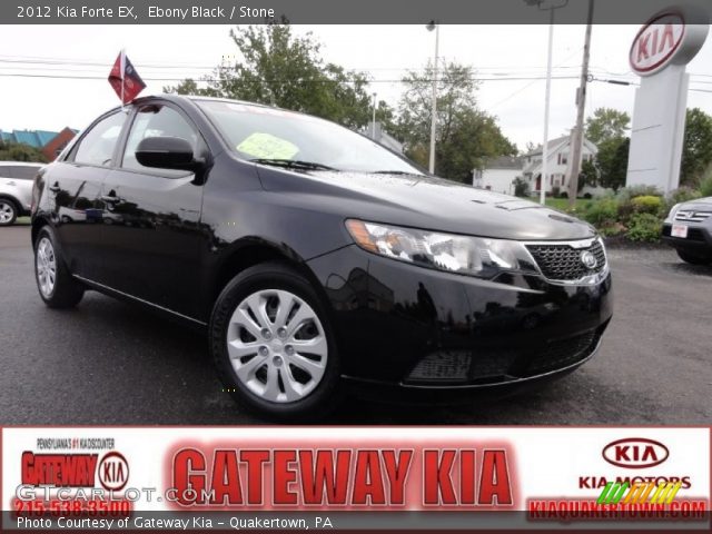 2012 Kia Forte EX in Ebony Black