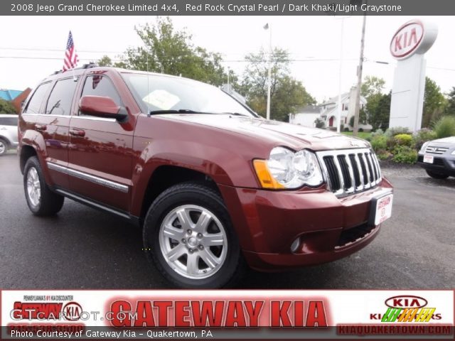 2008 Jeep Grand Cherokee Limited 4x4 in Red Rock Crystal Pearl