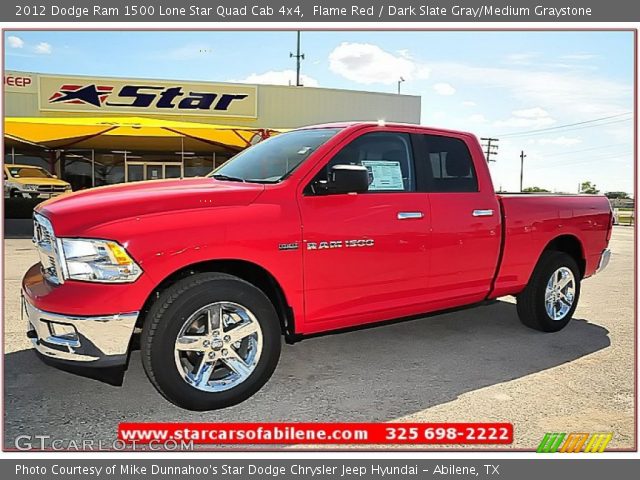 2012 Dodge Ram 1500 Lone Star Quad Cab 4x4 in Flame Red