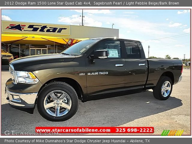 2012 Dodge Ram 1500 Lone Star Quad Cab 4x4 in Sagebrush Pearl
