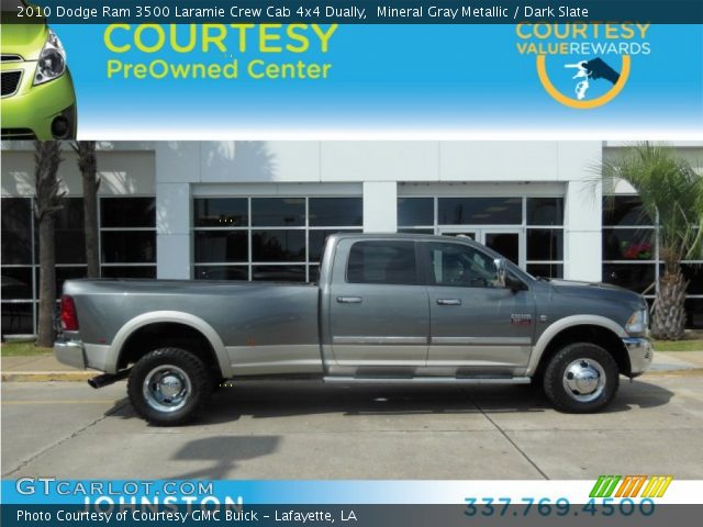 2010 Dodge Ram 3500 Laramie Crew Cab 4x4 Dually in Mineral Gray Metallic