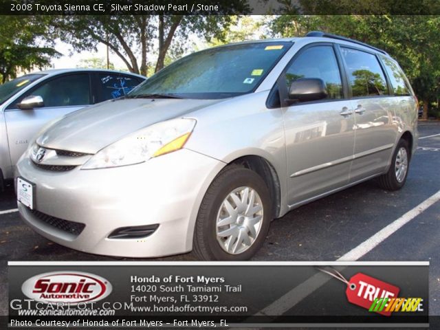 2008 Toyota Sienna CE in Silver Shadow Pearl