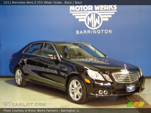 2011 Mercedes-Benz E 350 4Matic Sedan in Black