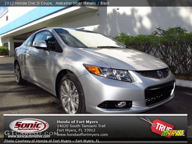 2012 Honda Civic Si Coupe in Alabaster Silver Metallic