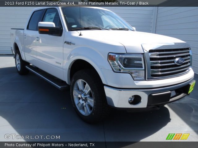 2013 Ford F150 Lariat SuperCrew 4x4 in White Platinum Metallic Tri-Coat