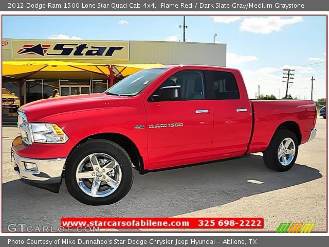 2012 Dodge Ram 1500 Lone Star Quad Cab 4x4 in Flame Red