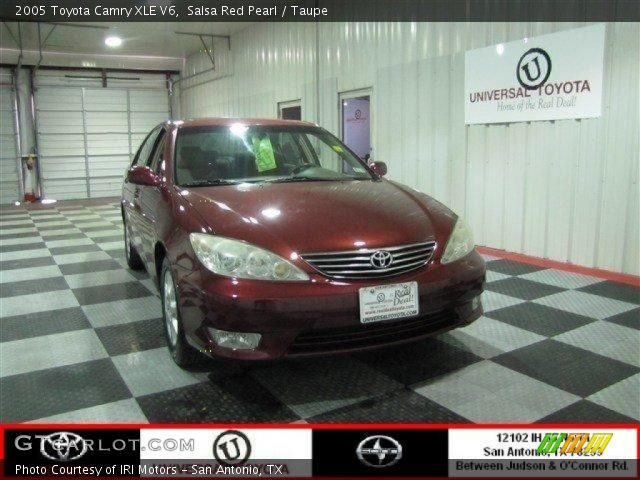 2005 Toyota Camry XLE V6 in Salsa Red Pearl