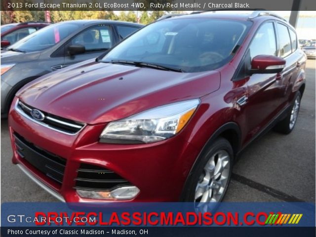 2013 Ford Escape Titanium 2.0L EcoBoost 4WD in Ruby Red Metallic