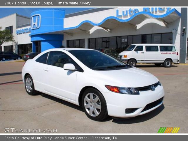 2007 Honda Civic LX Coupe in Taffeta White