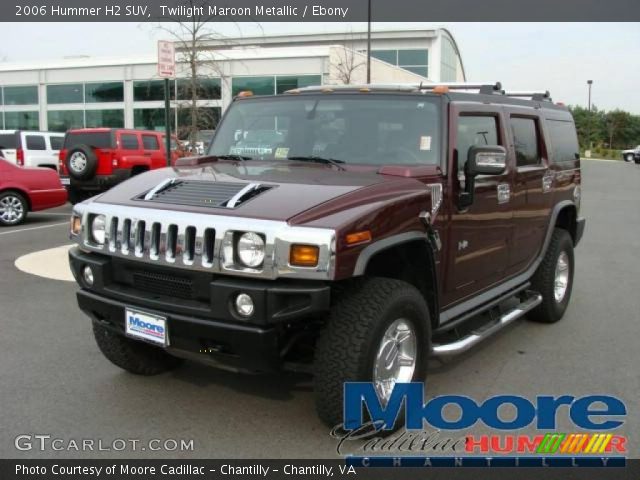 2006 Hummer H2 SUV in Twilight Maroon Metallic