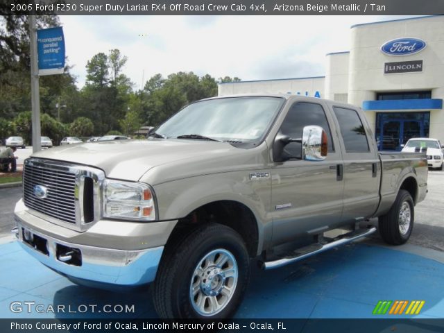 2006 Ford F250 Super Duty Lariat FX4 Off Road Crew Cab 4x4 in Arizona Beige Metallic