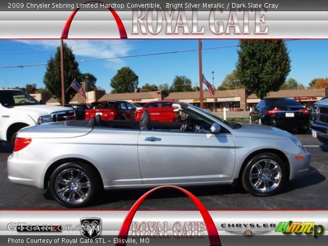 2009 Chrysler Sebring Limited Hardtop Convertible in Bright Silver Metallic