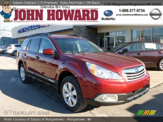 2012 Subaru Outback 2.5i Premium in Ruby Red Pearl