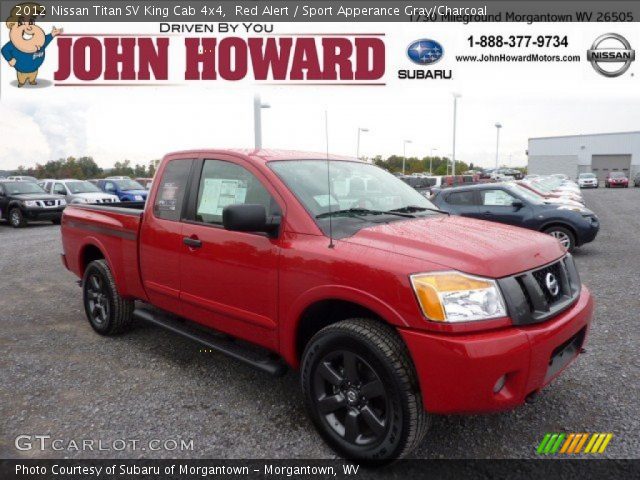 2012 Nissan Titan SV King Cab 4x4 in Red Alert