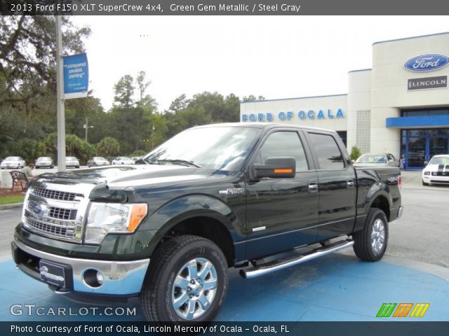 2013 Ford F150 XLT SuperCrew 4x4 in Green Gem Metallic