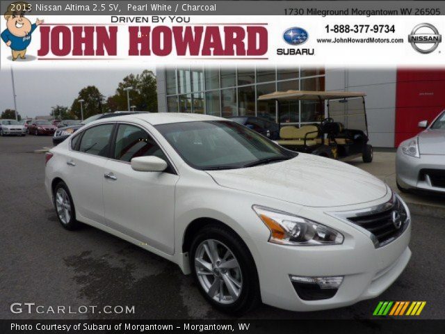 2013 Nissan Altima 2.5 SV in Pearl White