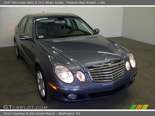 2007 Mercedes-Benz E 350 4Matic Sedan in Platinum Blue Metallic