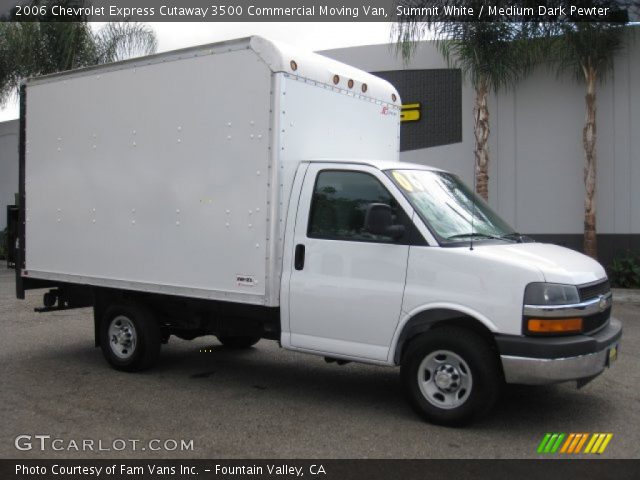 2006 Chevrolet Express Cutaway 3500 Commercial Moving Van in Summit White
