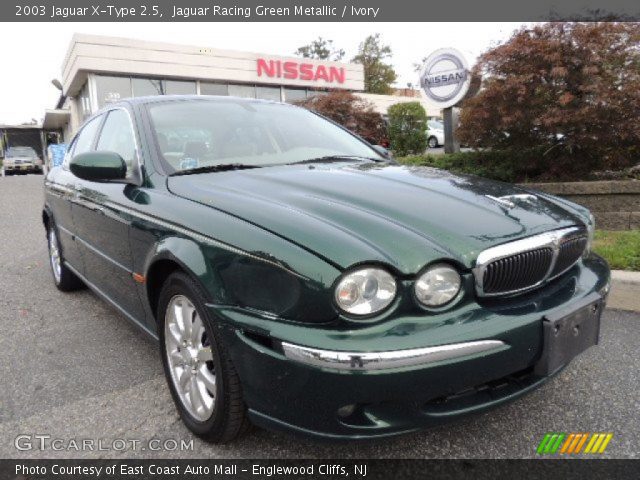 2003 Jaguar X-Type 2.5 in Jaguar Racing Green Metallic