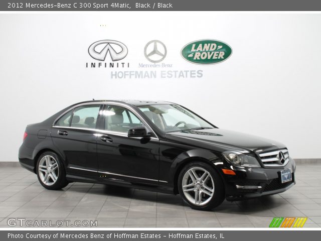 2012 Mercedes-Benz C 300 Sport 4Matic in Black