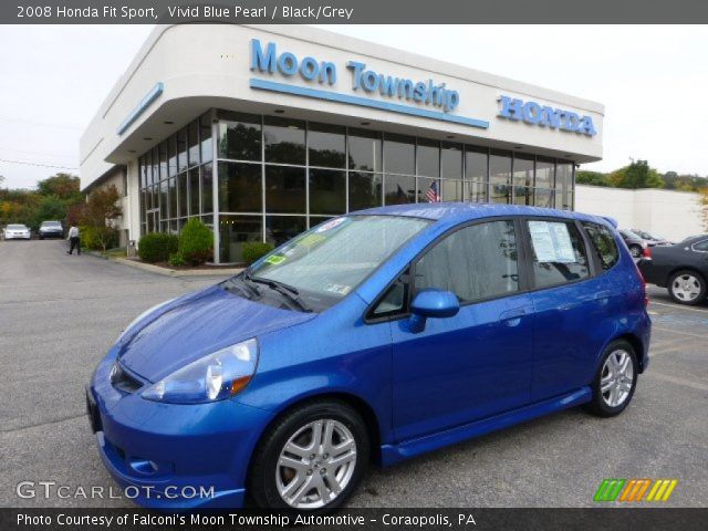 2008 Honda Fit Sport in Vivid Blue Pearl