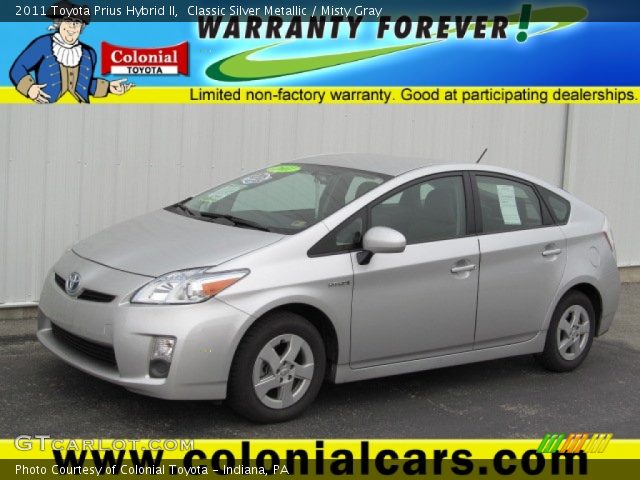 2011 Toyota Prius Hybrid II in Classic Silver Metallic