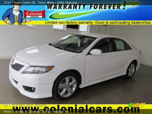 2010 Toyota Camry SE in Super White