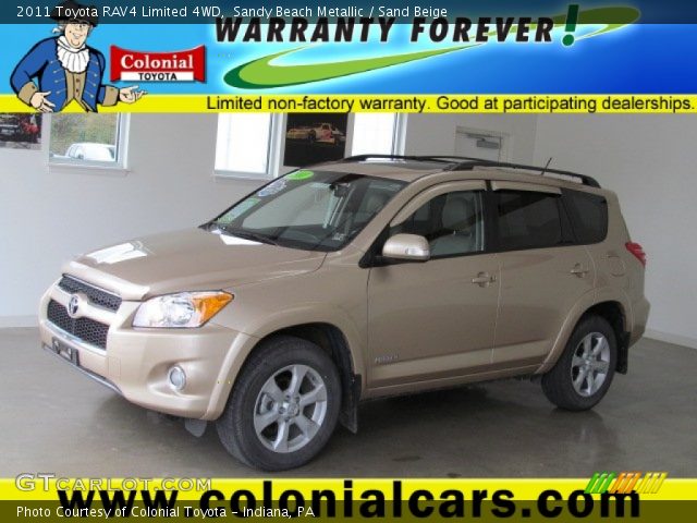 2011 Toyota RAV4 Limited 4WD in Sandy Beach Metallic