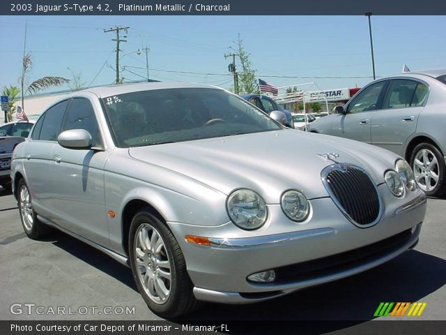 2003 Jaguar S-Type 4.2 in Platinum Metallic