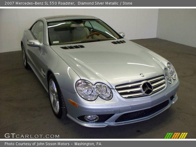 2007 Mercedes-Benz SL 550 Roadster in Diamond Silver Metallic