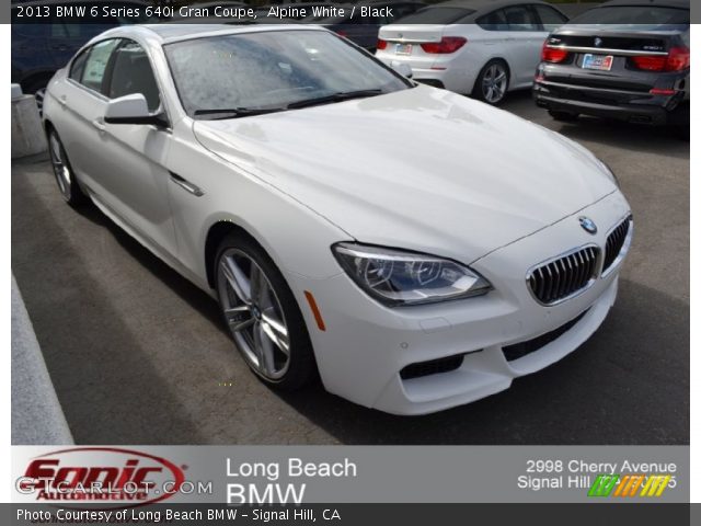 2013 BMW 6 Series 640i Gran Coupe in Alpine White