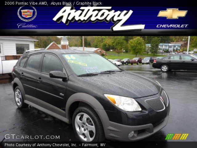 2006 Pontiac Vibe AWD in Abyss Black