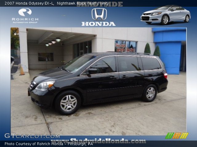 2007 Honda Odyssey EX-L in Nighthawk Black Pearl