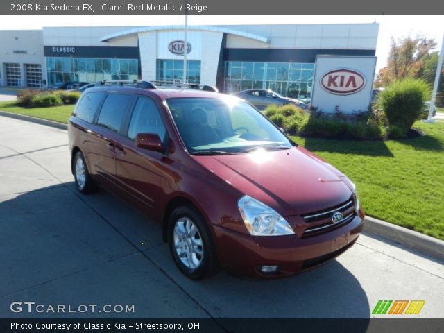 2008 Kia Sedona EX in Claret Red Metallic