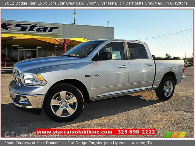 2012 Dodge Ram 1500 Lone Star Crew Cab in Bright Silver Metallic