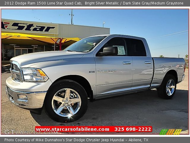 2012 Dodge Ram 1500 Lone Star Quad Cab in Bright Silver Metallic
