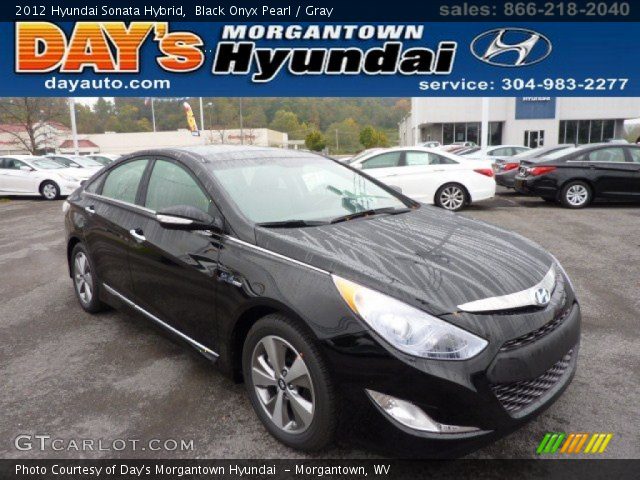 2012 Hyundai Sonata Hybrid in Black Onyx Pearl
