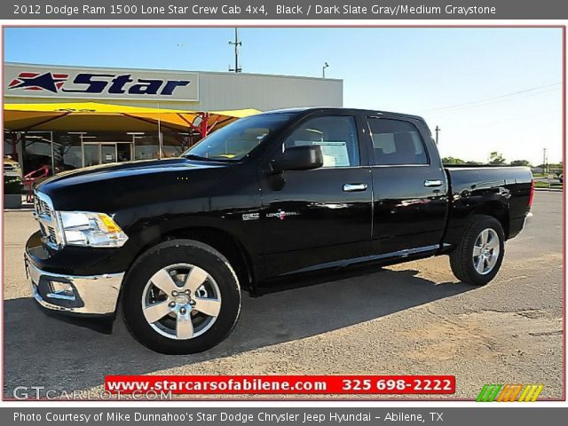 2012 Dodge Ram 1500 Lone Star Crew Cab 4x4 in Black
