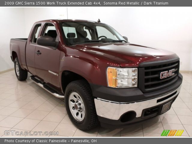 2009 GMC Sierra 1500 Work Truck Extended Cab 4x4 in Sonoma Red Metallic