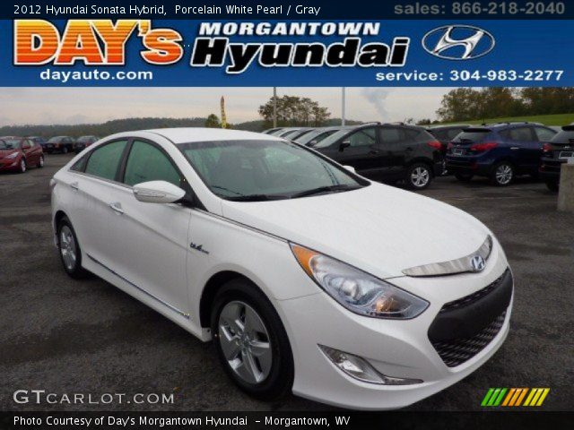2012 Hyundai Sonata Hybrid in Porcelain White Pearl