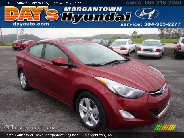 2013 Hyundai Elantra GLS in Red Allure
