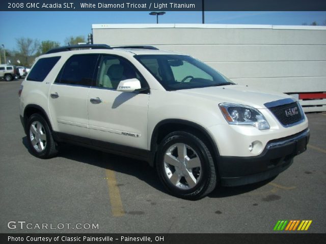 2008 GMC Acadia SLT in White Diamond Tricoat