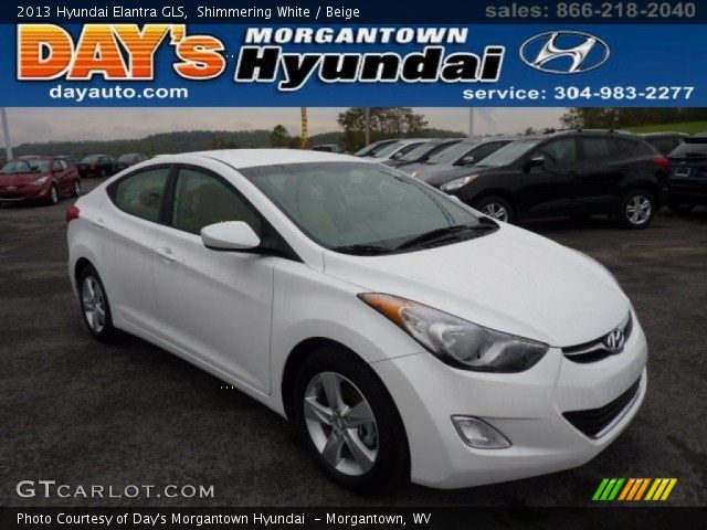 2013 Hyundai Elantra GLS in Shimmering White