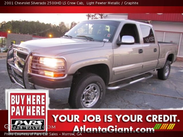 2001 Chevrolet Silverado 2500HD LS Crew Cab in Light Pewter Metallic