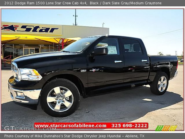 2012 Dodge Ram 1500 Lone Star Crew Cab 4x4 in Black