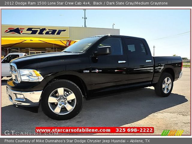 2012 Dodge Ram 1500 Lone Star Crew Cab 4x4 in Black