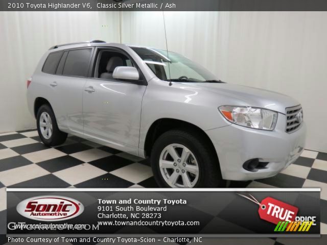 2010 Toyota Highlander V6 in Classic Silver Metallic