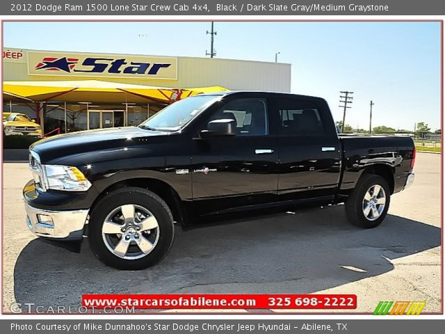 2012 Dodge Ram 1500 Lone Star Crew Cab 4x4 in Black