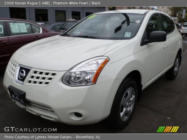 2008 Nissan Rogue S AWD in Phantom White Pearl